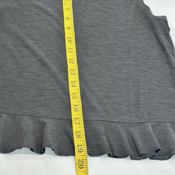 Old Navy Active Breathe On Tank Top Womens Size S Gray Ruffles - Picture 5 of 5
